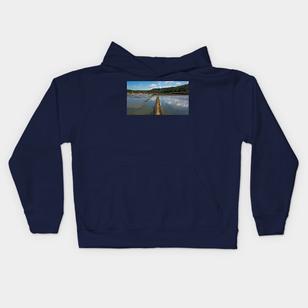 Strunjan Salt Flats, Slovenia Kids Hoodie by jojobob